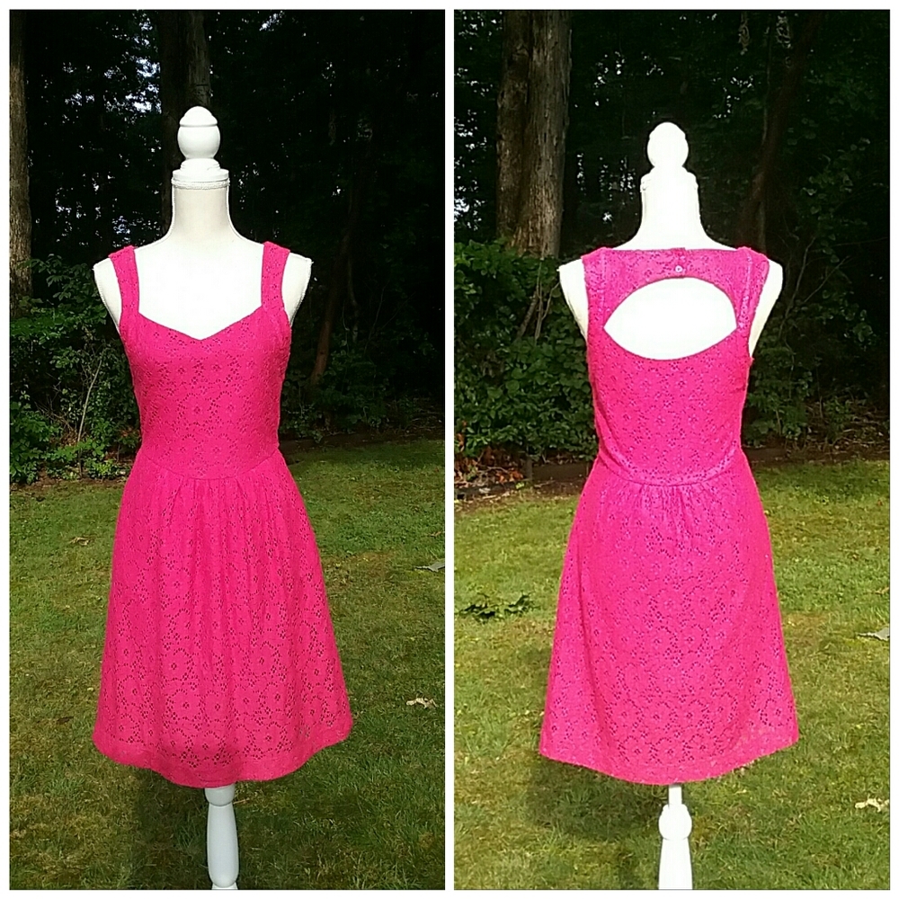 Anthropologie Deletta Sweetheart Lace Mini Dress
